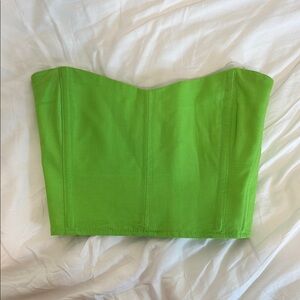 Vibrant Green L’Academie Strapless Corsett Top